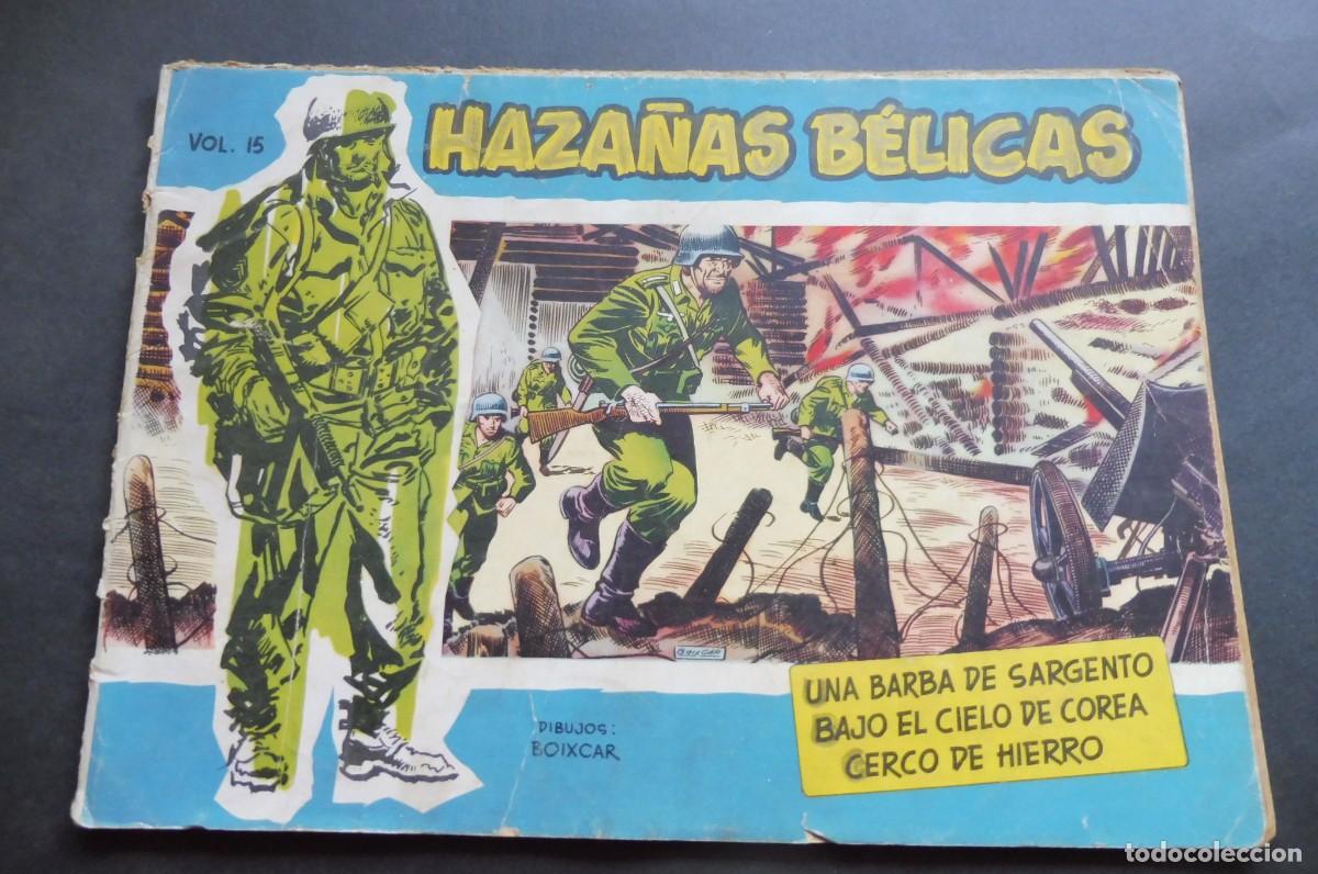 Tebeos: HAZA&Ntilde;AS B&Eacute;LICAS - SERIE 1957 - N&Uacute;M 15 - Una barba de sargento, bajo el cielo de corea, cerco de hier