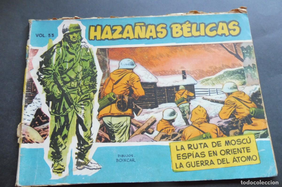 Tebeos: HAZA&Ntilde;AS B&Eacute;LICAS - SERIE 1958 - N&Uacute;M 35 - La ruta de Mosc&uacute;, Esp&iacute;as de oriente, La guerra del &aacute;tomo