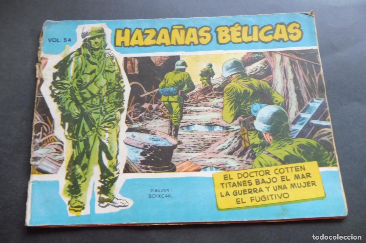 Tebeos: HAZA&Ntilde;AS B&Eacute;LICAS - SERIE 1958 - N&Uacute;M 34 - EL DOCTOR COTTEN, TITANES BAJO EL MAR, ETC