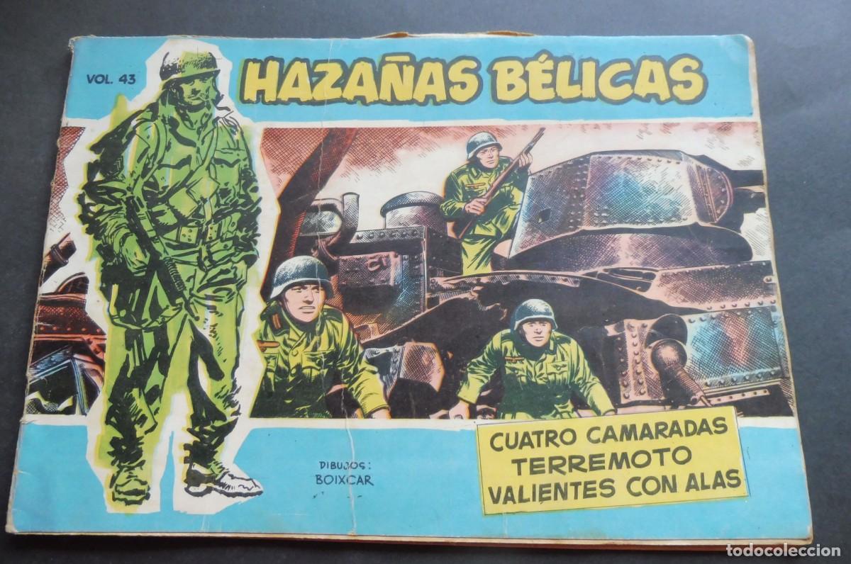 Tebeos: HAZA&Ntilde;AS B&Eacute;LICAS - SERIE 1958 - N&Uacute;M 43 - CUATRO CAMARADAS, TERREMOTO, VALIENTES CON ALAS