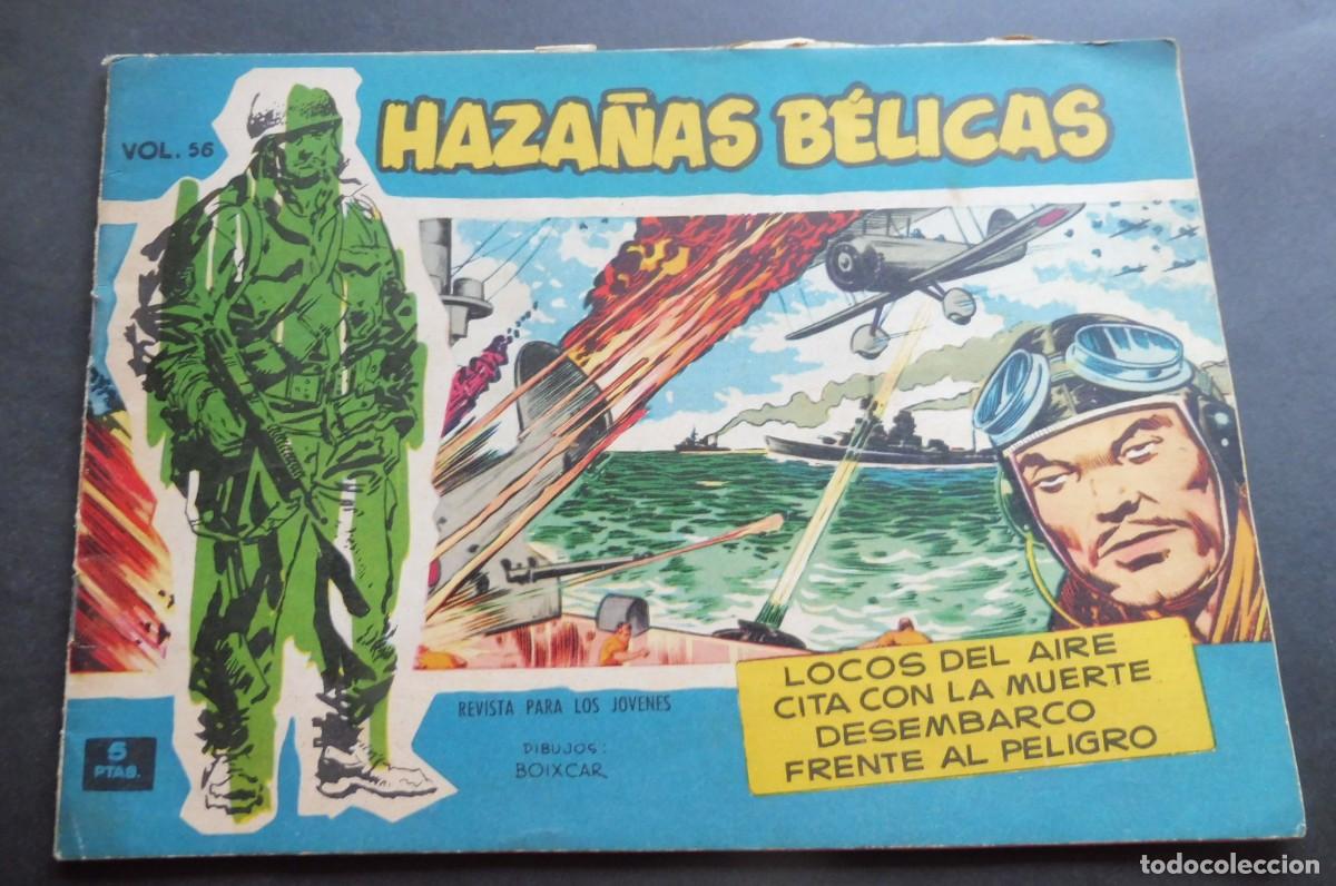 Tebeos: HAZA&Ntilde;AS B&Eacute;LICAS - SERIE AZUL 1959 - N&Uacute;M 56 - LOCOS DEL AIRE, ETC