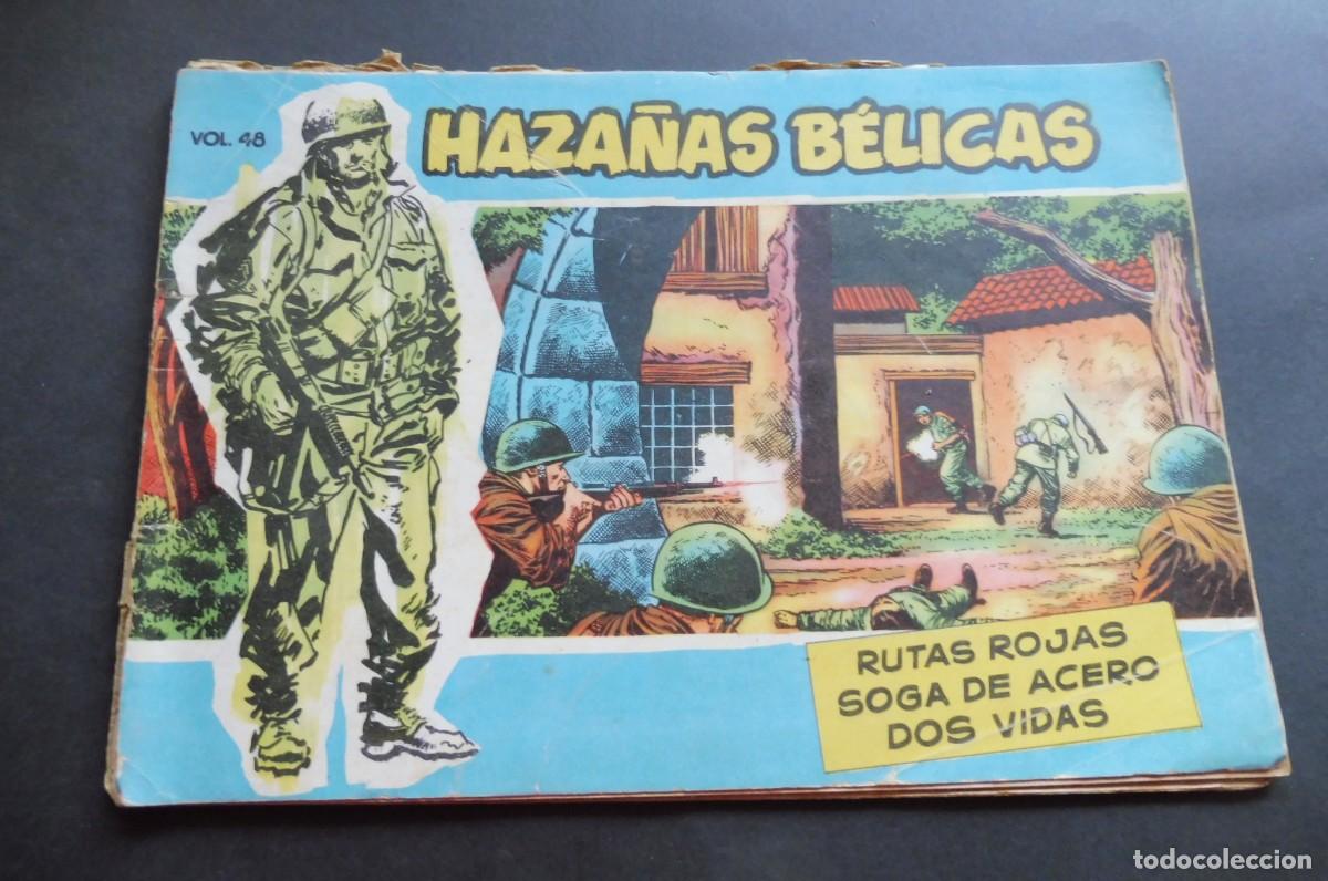 Tebeos: HAZA&Ntilde;AS B&Eacute;LICAS - SERIE AZUL 1959 - N&Uacute;M 48 - RUTAS ROJAS, SOGA DE ACERO, DOS VIDAS.