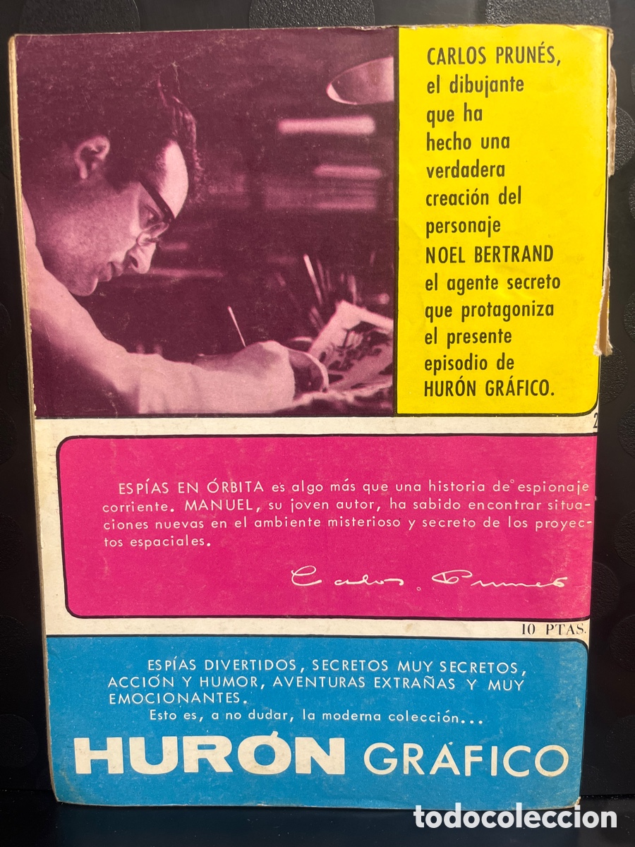 Tebeos: HUR&Oacute;N N.24 ESP&Iacute;AS EN &Oacute;RBITA DE MARK DANGER ( 1967/1969 ) - Foto 2