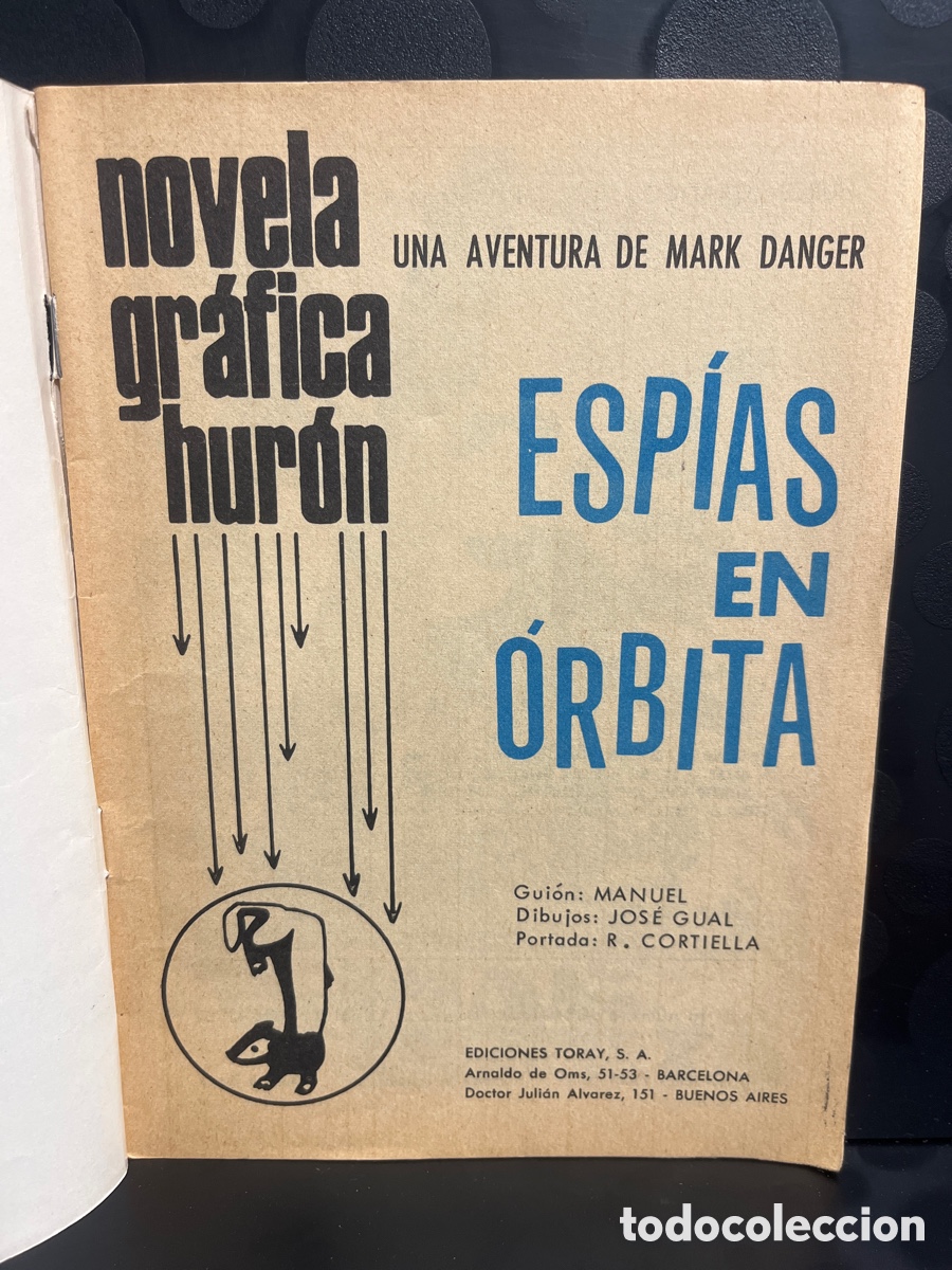 Tebeos: HUR&Oacute;N N.24 ESP&Iacute;AS EN &Oacute;RBITA DE MARK DANGER ( 1967/1969 ) - Foto 3