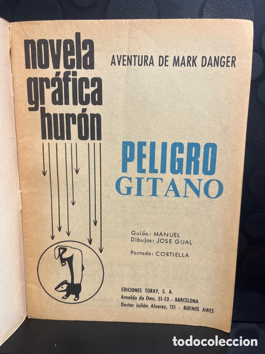 Tebeos: HUR&Oacute;N N.26 PELIGRO GITANO DE MARK DANGER ( 1967/1969 ) - Foto 3