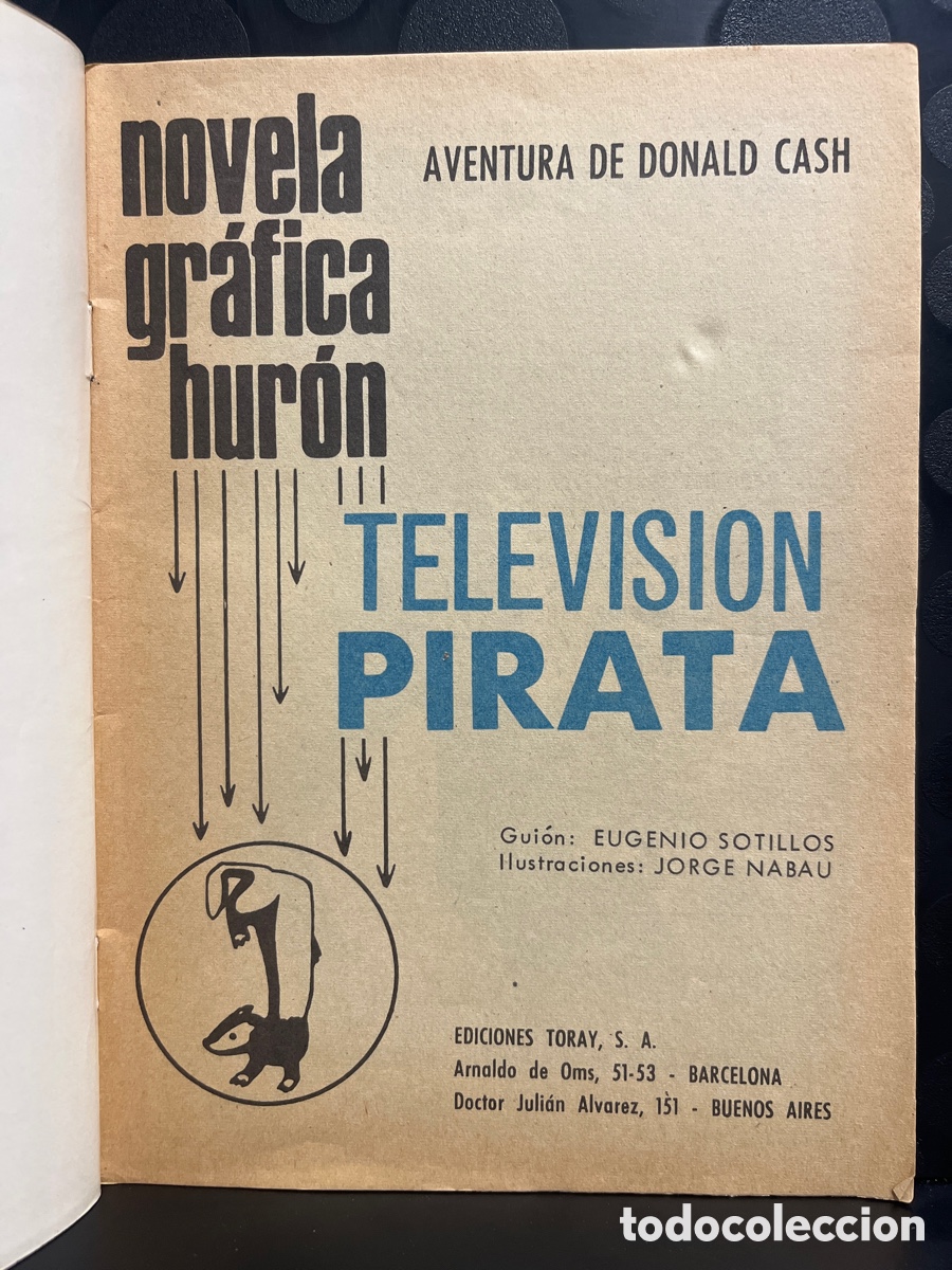 Tebeos: HUR&Oacute;N N.33 TELEVISION PIRATA ( 1967/1969 ) - Foto 3