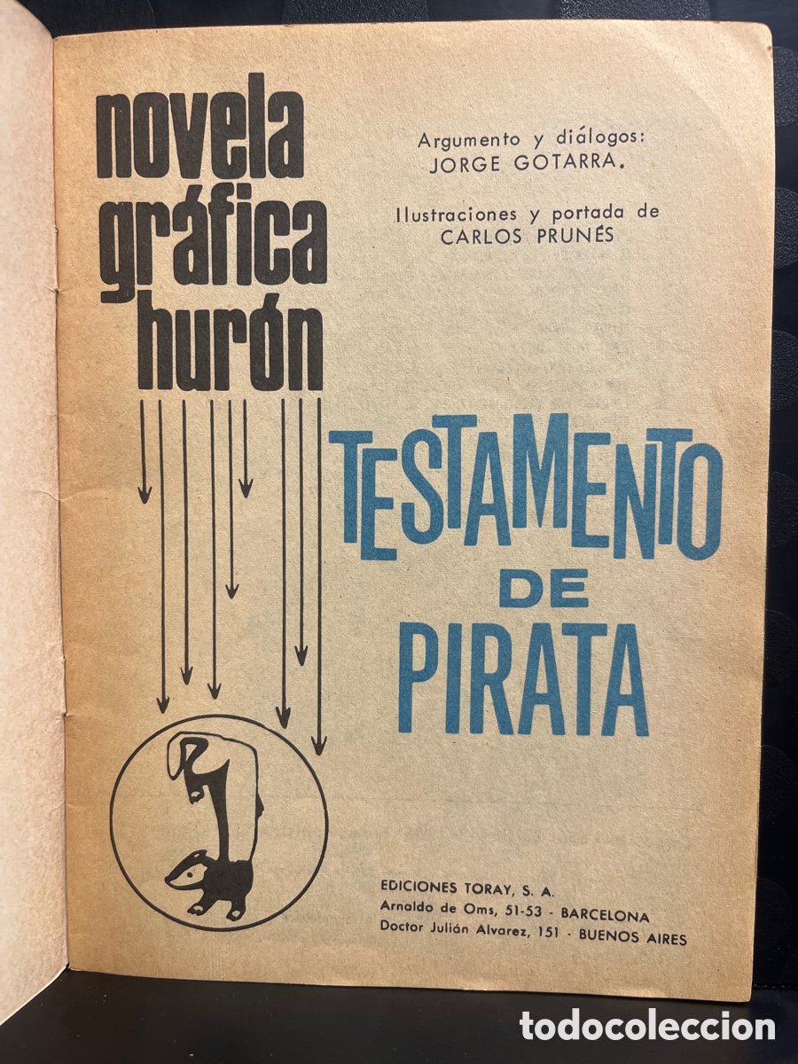 Tebeos: HUR&Oacute;N N.37 TESTAMENTO DE PIRATA ( 1967/1969 ) - Foto 3