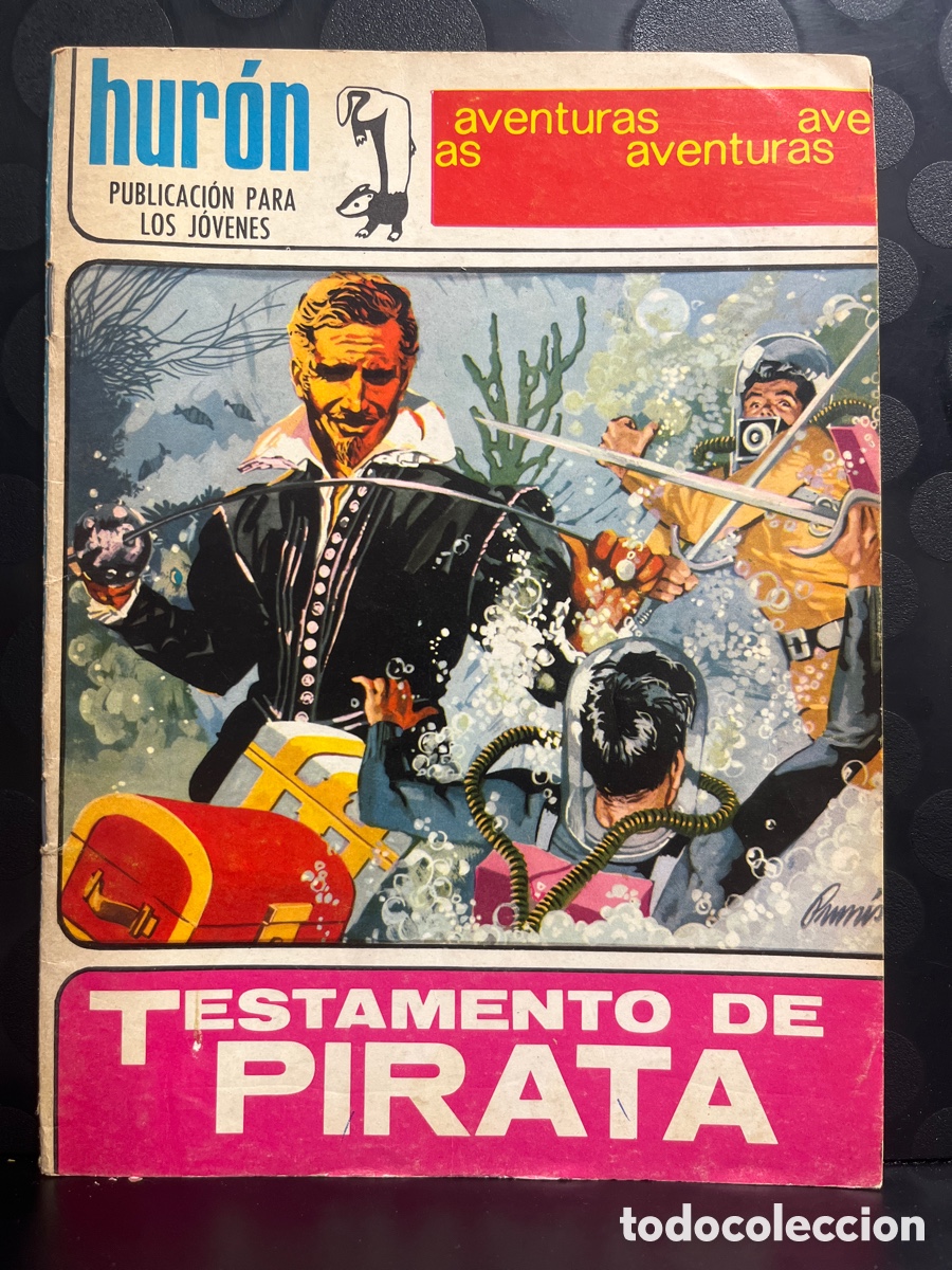 Tebeos: HUR&Oacute;N N.37 TESTAMENTO DE PIRATA ( 1967/1969 ) - Foto 1