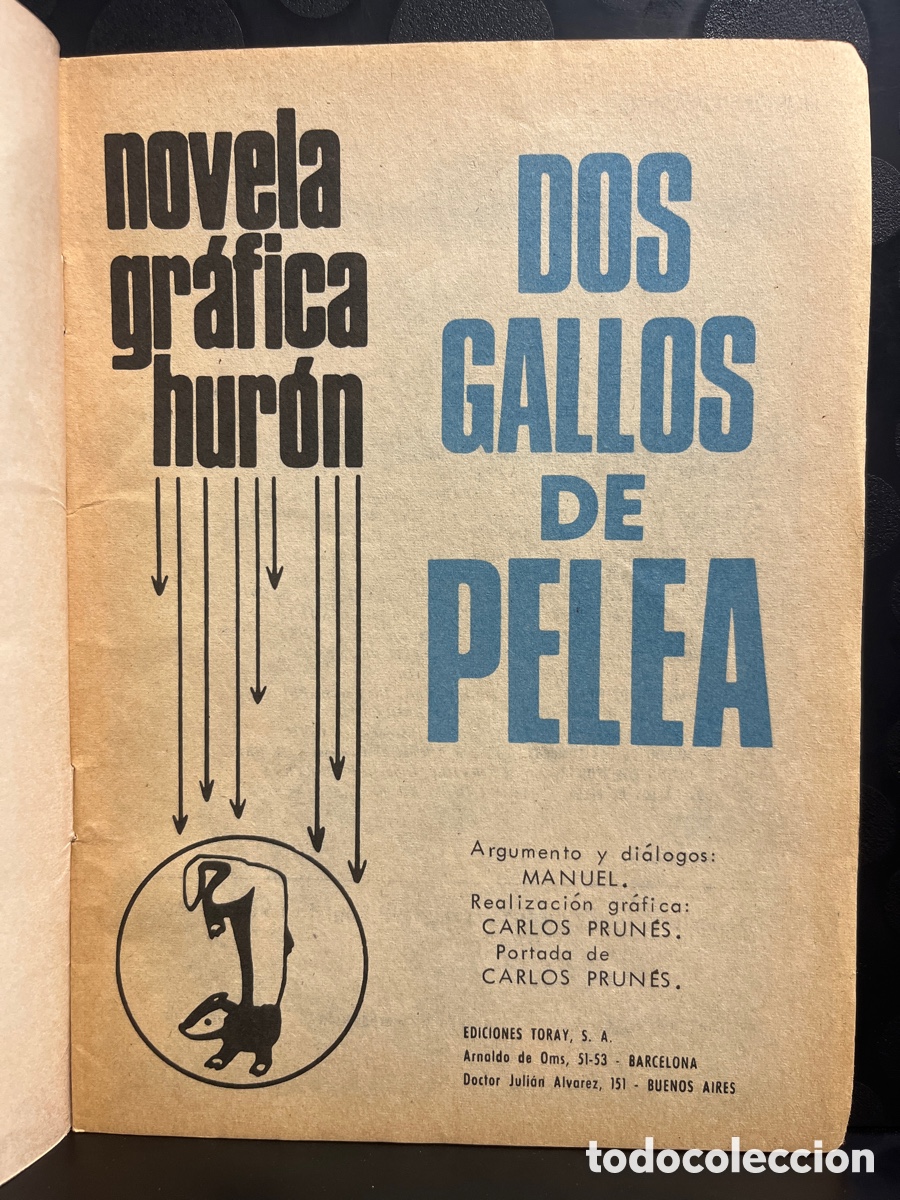 Tebeos: HUR&Oacute;N N.42 DOS GALLOS DE PELEA ( 1967/1969 ) - Foto 3