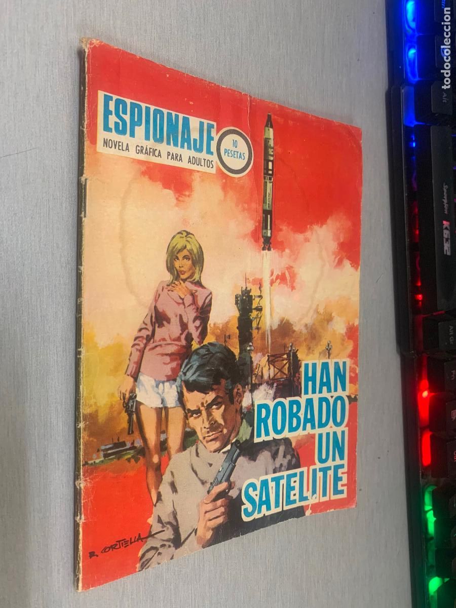 Tebeos: ESPIONAJE N&ordm; 58: HAN ROBADO UN SAT&Eacute;LITE / NOVELA GR&Aacute;FICA - TORAY 1967