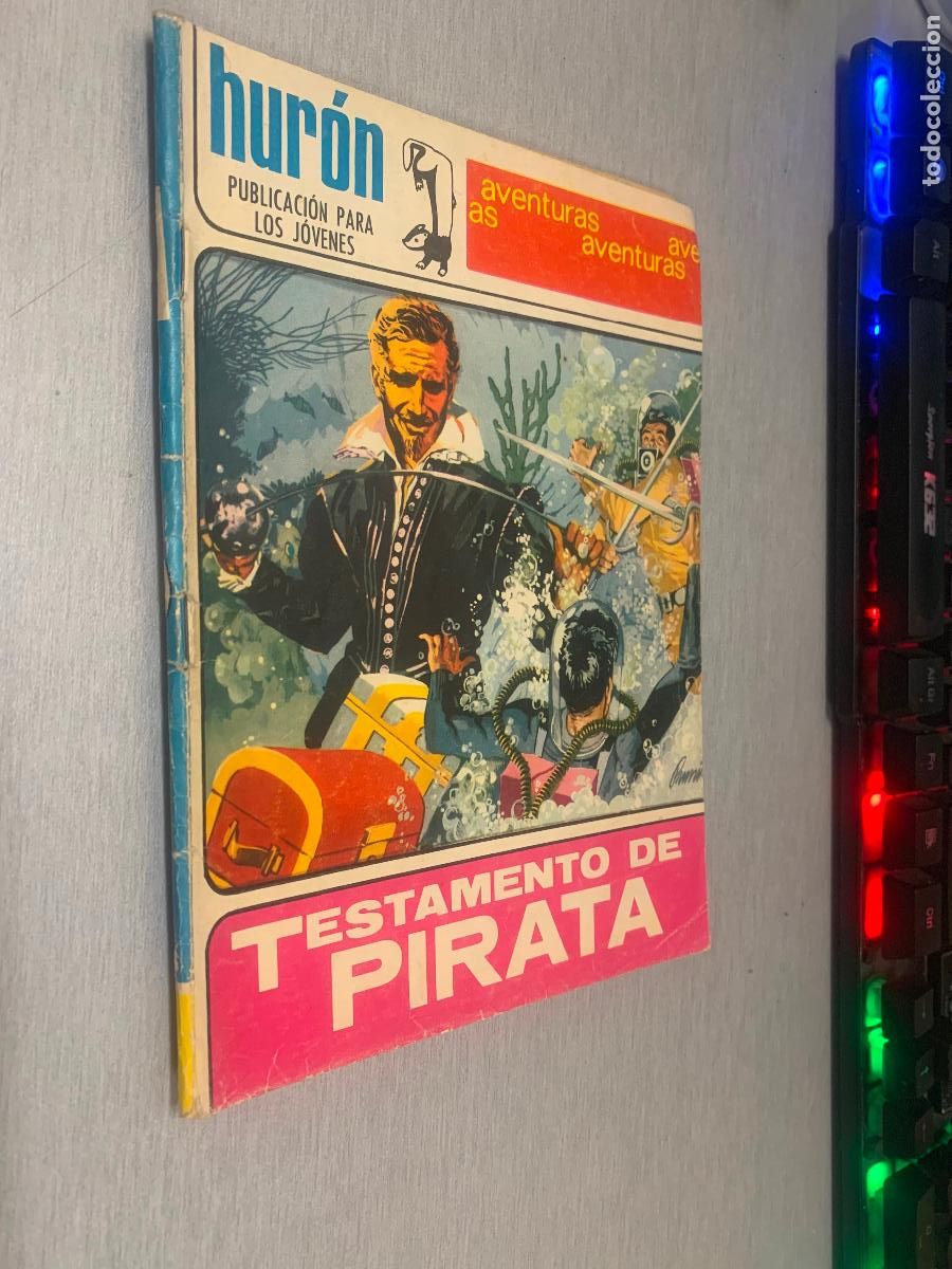 Tebeos: HUR&Oacute;N N&ordm; 37: TESTAMENTO DE PIRATA / NOVELA GR&Aacute;FICA - TORAY 1968