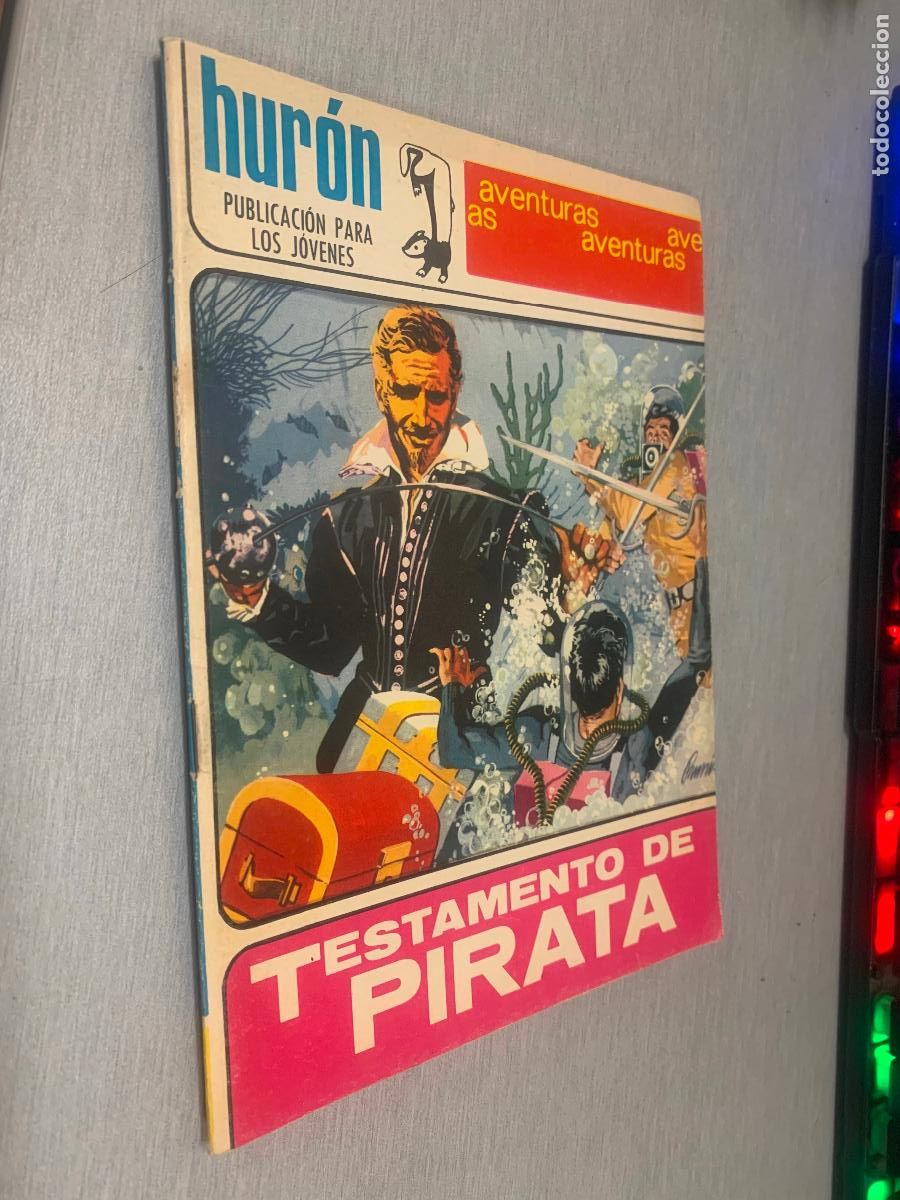 Tebeos: HUR&Oacute;N N&ordm; 37: TESTAMENTO DE PIRATA / NOVELA GR&Aacute;FICA - TORAY 1968