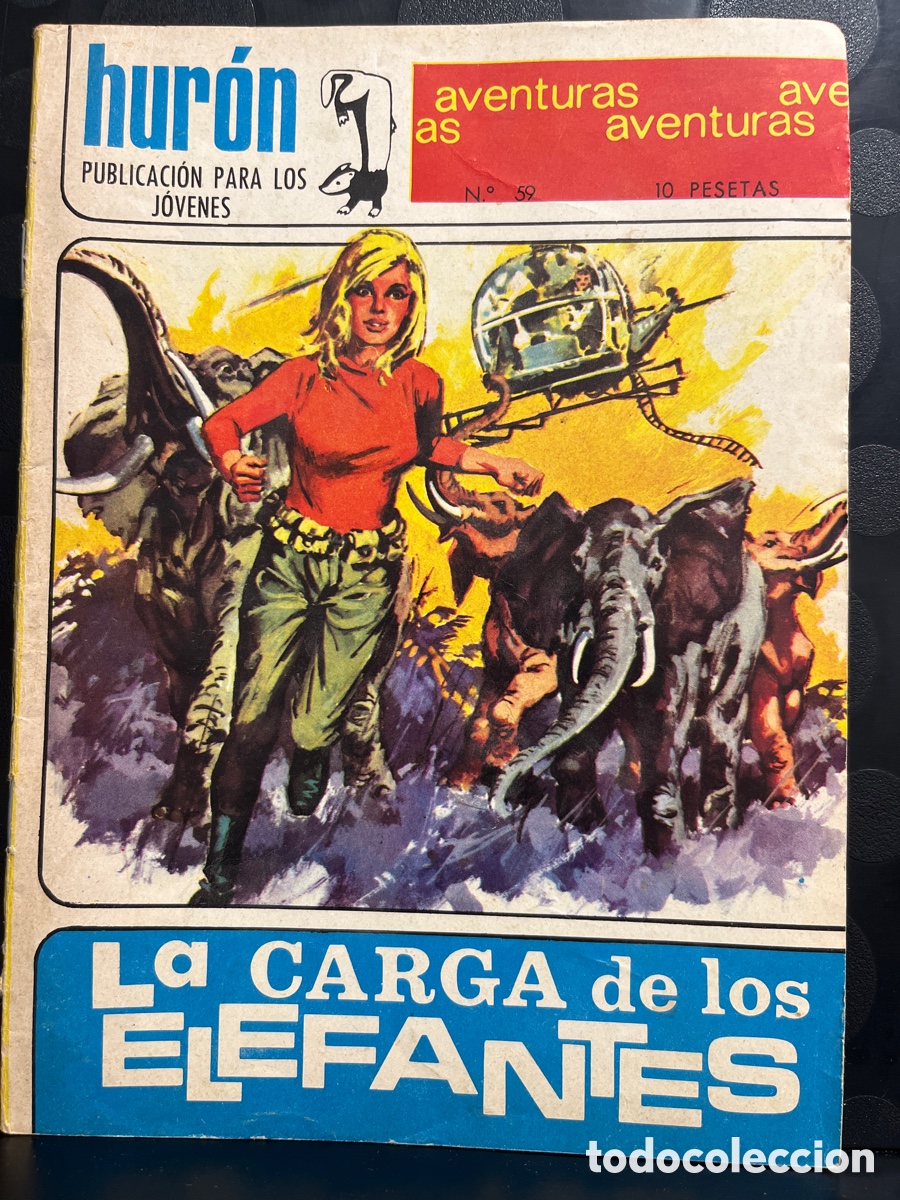 Tebeos: HUR&Oacute;N N.59 LA CARGA DE LOS ELEFANTES ( 1967/1969 ) - Foto 1