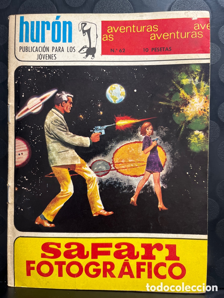 Tebeos: HUR&Oacute;N N.62 SAFARI FOTOGR&Aacute;FICO ( 1967/1969 )