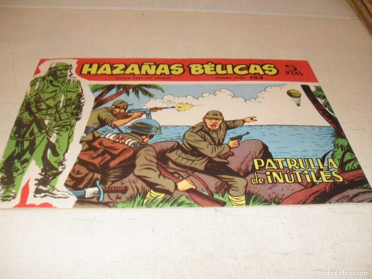 Tebeos: HAZA&Ntilde;AS BELICAS,S.ROJA,N&ordm; 153,PATRULLA DE INUTILES,DE ALAN DOYER,DE 160.TORAY,1958