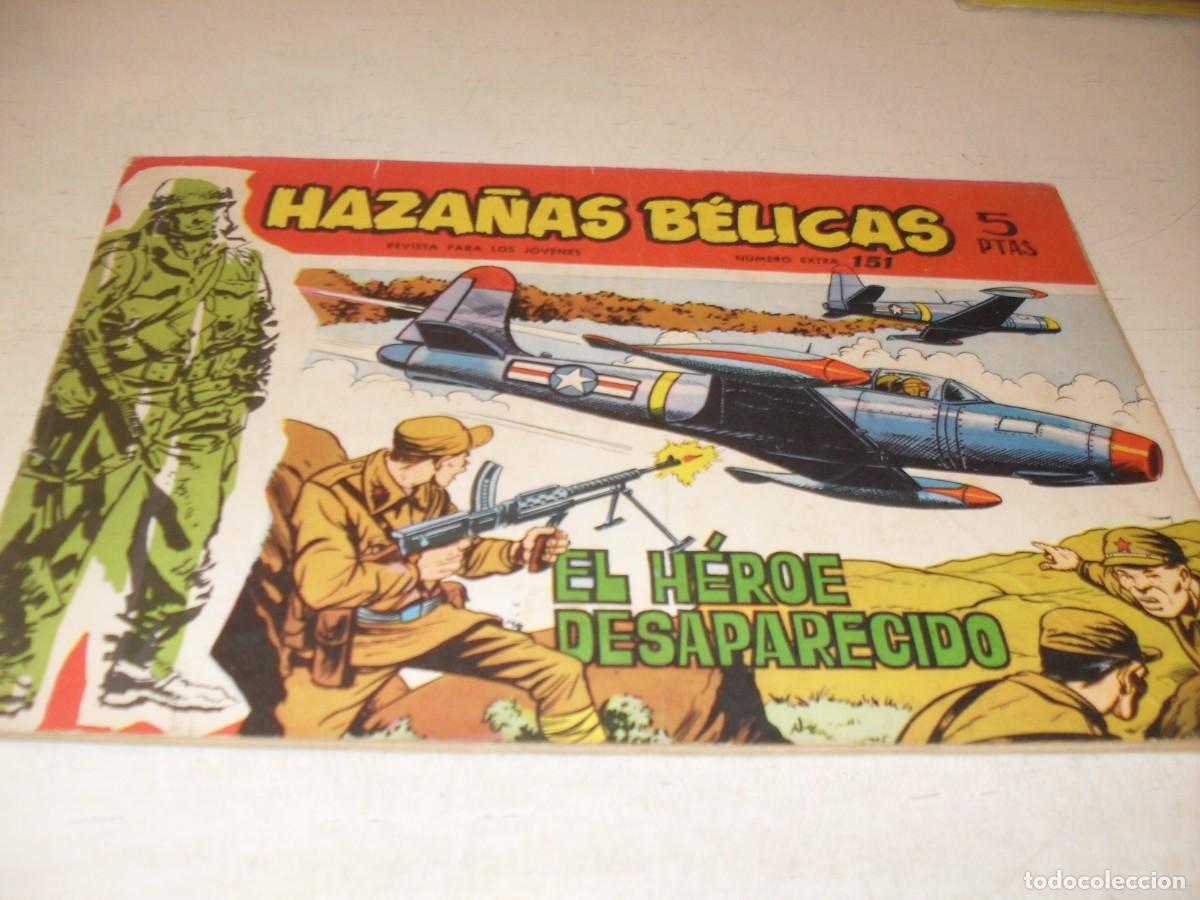 Tebeos: HAZA&Ntilde;AS BELICAS,S.ROJA,N&ordm; 151,EL HEROE DESAPARECIDO,DE ALAN DOYER,DE 160.TORAY,1958