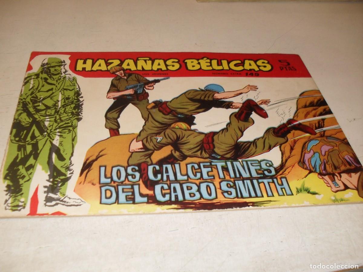 Tebeos: HAZA&Ntilde;AS BELICAS,S.ROJA,N&ordm; 149,LOS CALCETINES DEL CABO SMITH,DE ALAN DOYER,DE 160.TORAY,1958
