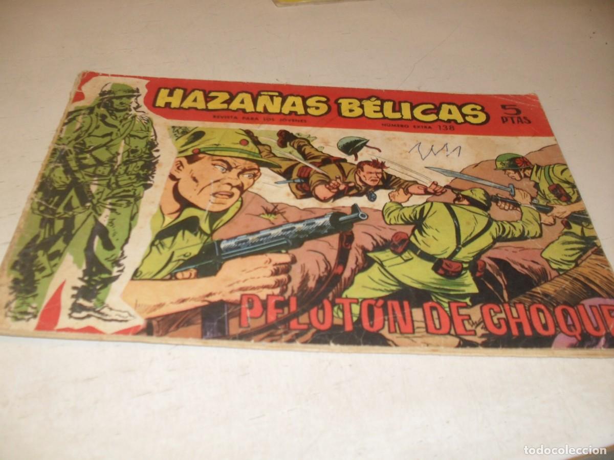 Tebeos: HAZA&Ntilde;AS BELICAS,S.ROJA,N&ordm; 138,PELOTON DE CHOQUE,DE ALAN DOYER,DE 160.TORAY,1958