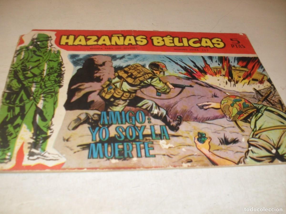 Tebeos: HAZA&Ntilde;AS BELICAS,S.ROJA,N&ordm; 132,AMIGO,YO SOY LA MUERTE.DE ALAN DOYER,DE 160.TORAY,1958