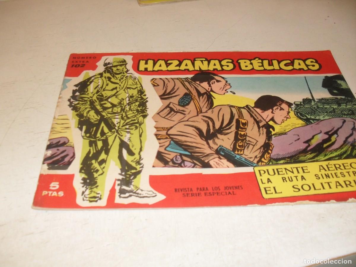 Tebeos: HAZA&Ntilde;AS BELICAS,S.ROJA,N&ordm; 102,PUENTE AEREO,CON GORILA,DE 160.TORAY,1958