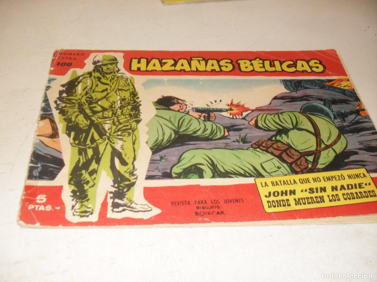 Tebeos: HAZA&Ntilde;AS BELICAS,S.ROJA,N&ordm; 100,LA BATALLA QUE NO EMPEZO NUNCA,CON GORILA,DE 160.TORAY,1958