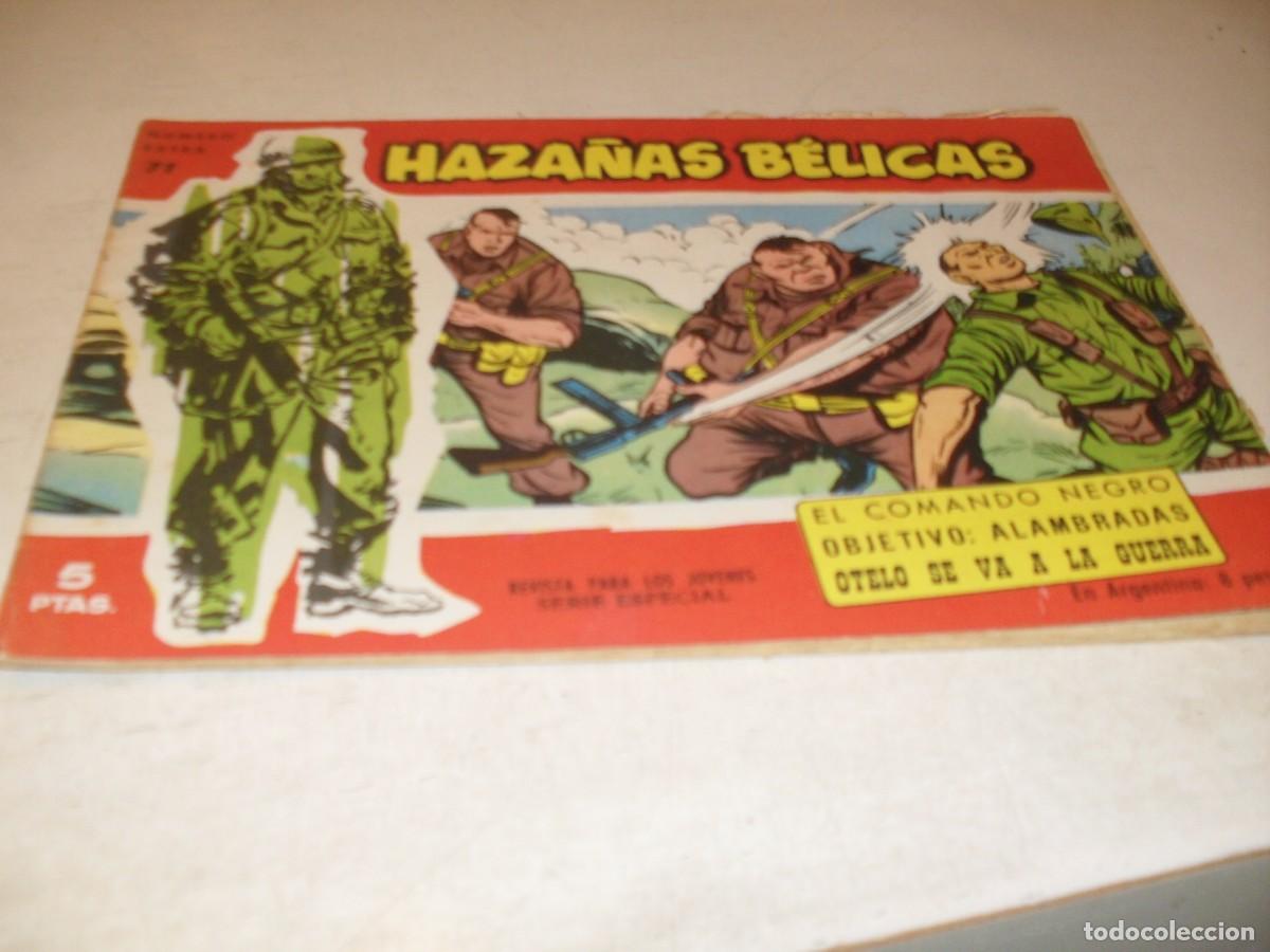 Tebeos: HAZA&Ntilde;AS BELICAS,S.ROJA,N&ordm; 71,EL COMANDO NEGRO,CON GORILA,DE 160.TORAY,1958