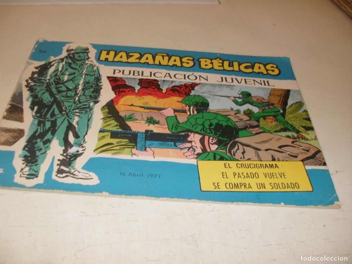 Tebeos: HAZA&Ntilde;AS BELICAS,S.AZUL,N&ordm; 366,ULTIMOS N&ordm;,EL CRUCIGRAMA,DE 370.TORAY,1957