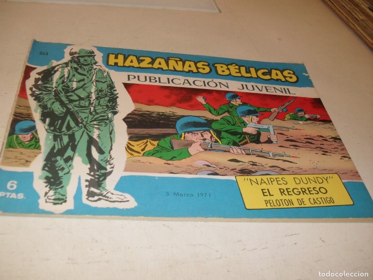 Tebeos: HAZA&Ntilde;AS BELICAS,S.AZUL,N&ordm; 363,ULTIMOS N&ordm;,NAIPES DUNDY,DE 370.TORAY,1957