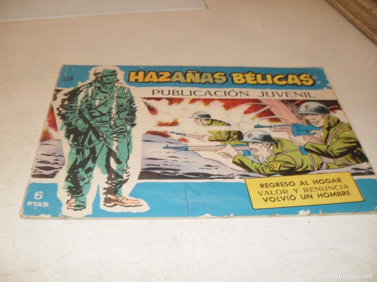 Tebeos: HAZA&Ntilde;AS BELICAS,S.AZUL,N&ordm; 359,REGRESO AL HOGAR,DE BOIX,DE 370.TORAY,1957