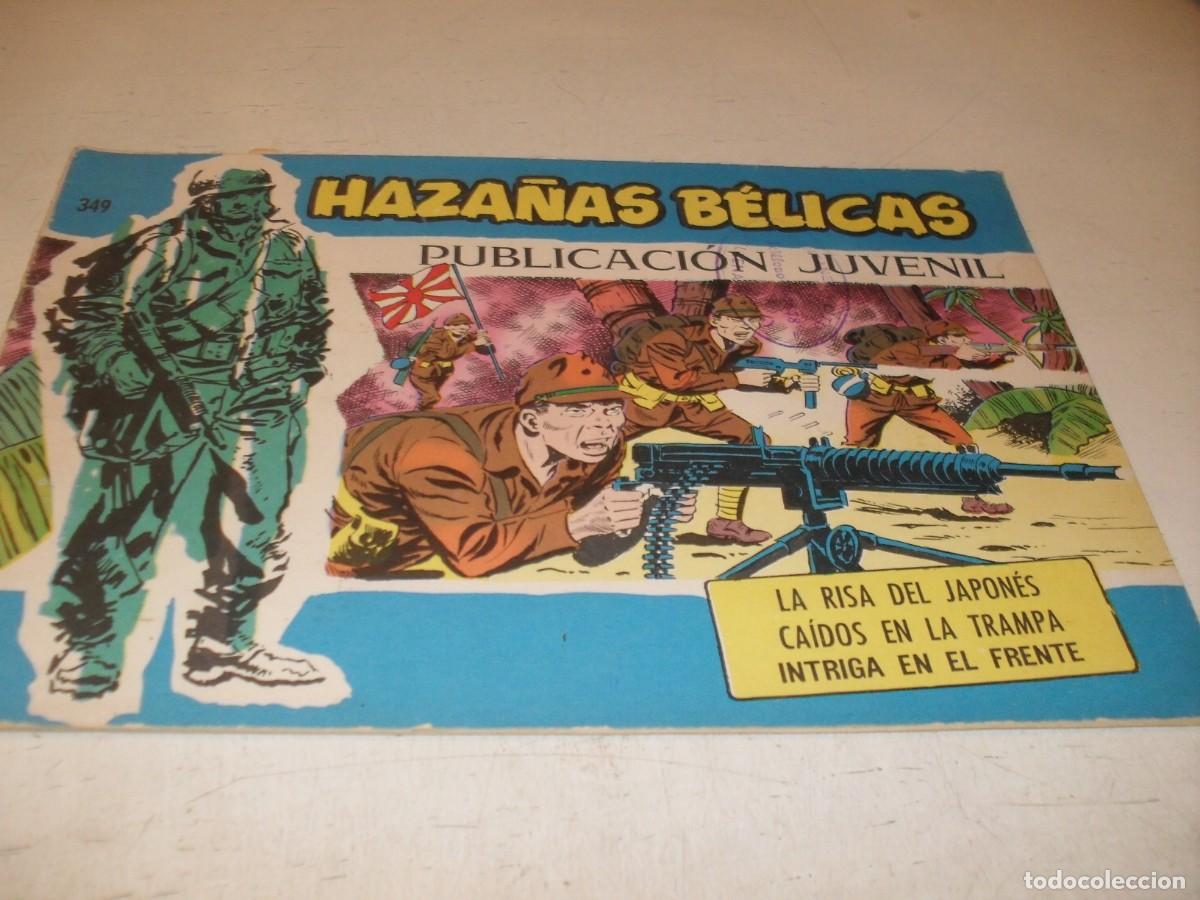 Tebeos: HAZA&Ntilde;AS BELICAS,S.AZUL,N&ordm; 349,LA RISA DEL JAPONES,DE BOIX,DE 370.TORAY,1957