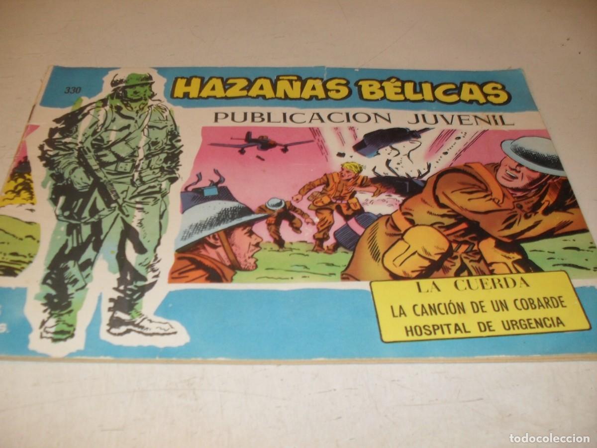 Tebeos: HAZA&Ntilde;AS BELICAS,S.AZUL,N&ordm; 330,LA CUERDA,DE BOIX,DE 370.TORAY,1957