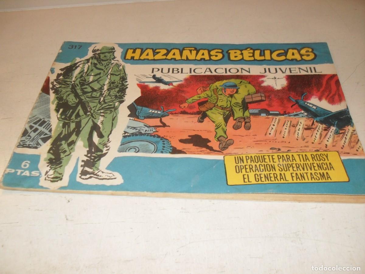 Tebeos: HAZA&Ntilde;AS BELICAS,S.AZUL,N&ordm; 317,UN PAQUETE PARA TIA ROSY,DE BOIX,DE 370.TORAY,1957