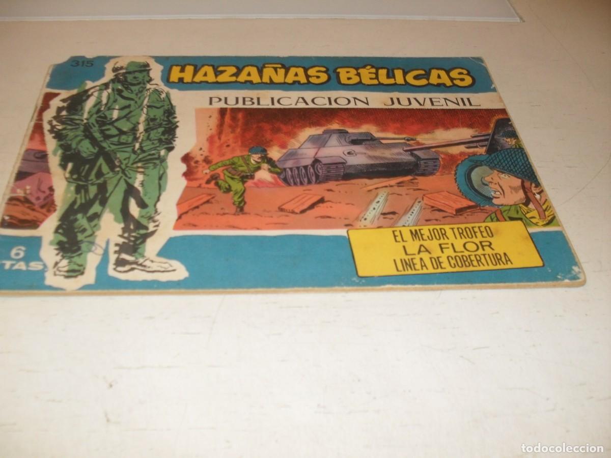 Tebeos: HAZA&Ntilde;AS BELICAS,S.AZUL,N&ordm; 315,EL MEJOR TROFEO,DE BOIX,DE 370.TORAY,1957