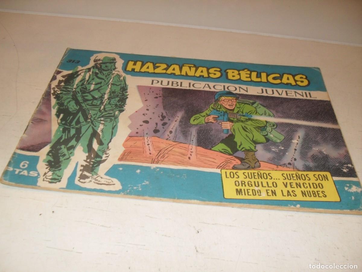 Tebeos: HAZA&Ntilde;AS BELICAS,S.AZUL,N&ordm; 313,LOS SUE&Ntilde;OS..SUE&Ntilde;OS SON,DE BOIX,DE 370.TORAY,1957