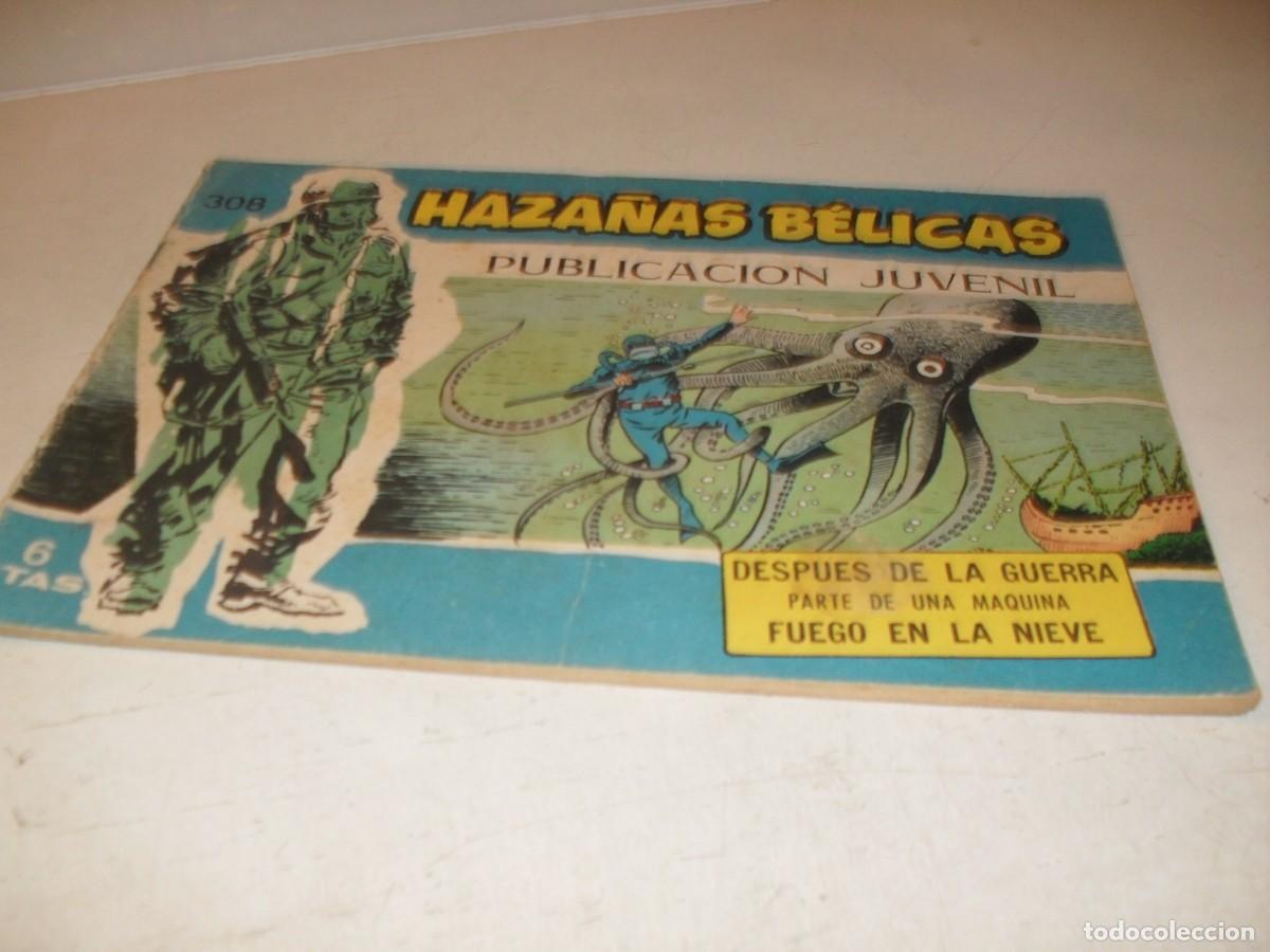 Tebeos: HAZA&Ntilde;AS BELICAS,S.AZUL,N&ordm; 308,DESPUES DE LA GUERRA,DE BOIX,DE 370.TORAY,1957