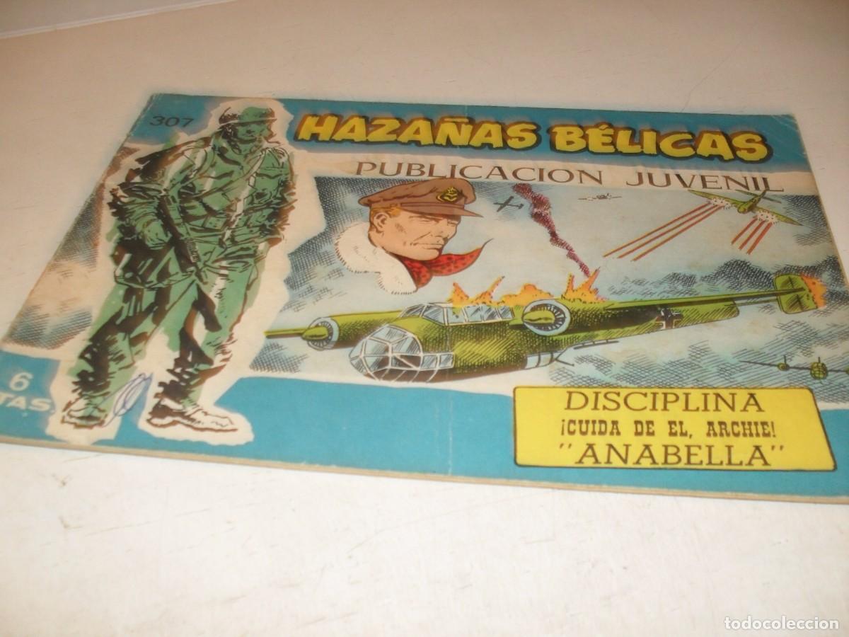 Tebeos: HAZA&Ntilde;AS BELICAS,S.AZUL,N&ordm; 307,DISCIPLINA,DE BOIX,DE 370.TORAY,1957