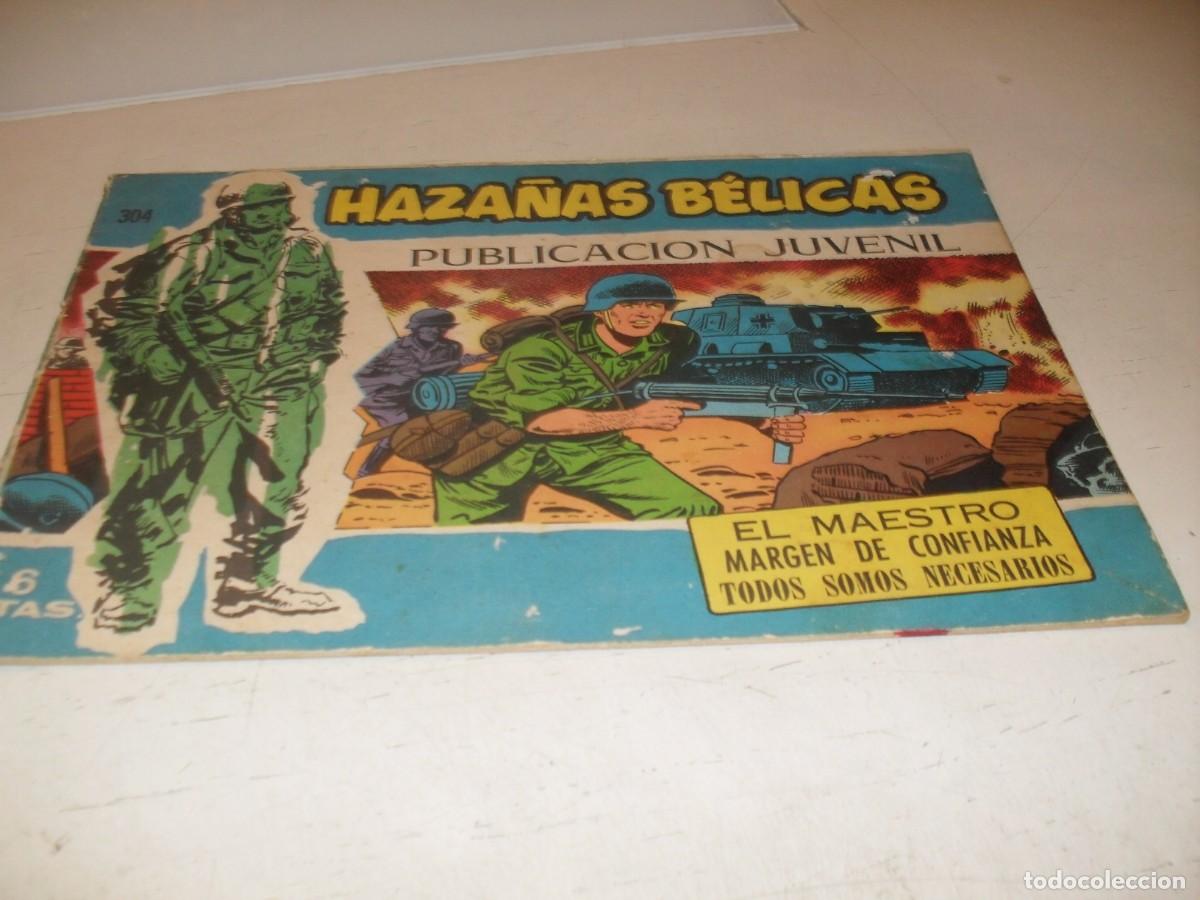 Tebeos: HAZA&Ntilde;AS BELICAS,S.AZUL,N&ordm; 304,EL MAESTRO,DE BOIX,DE 370.TORAY,1957