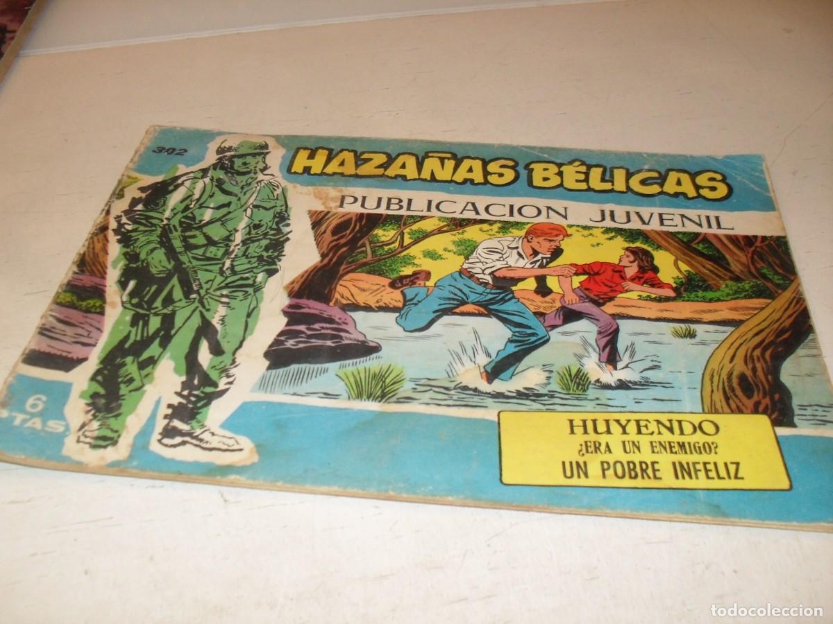 Tebeos: HAZA&Ntilde;AS BELICAS,S.AZUL,N&ordm; 302,HUYENDO,DE BOIX,DE 370.TORAY,1957