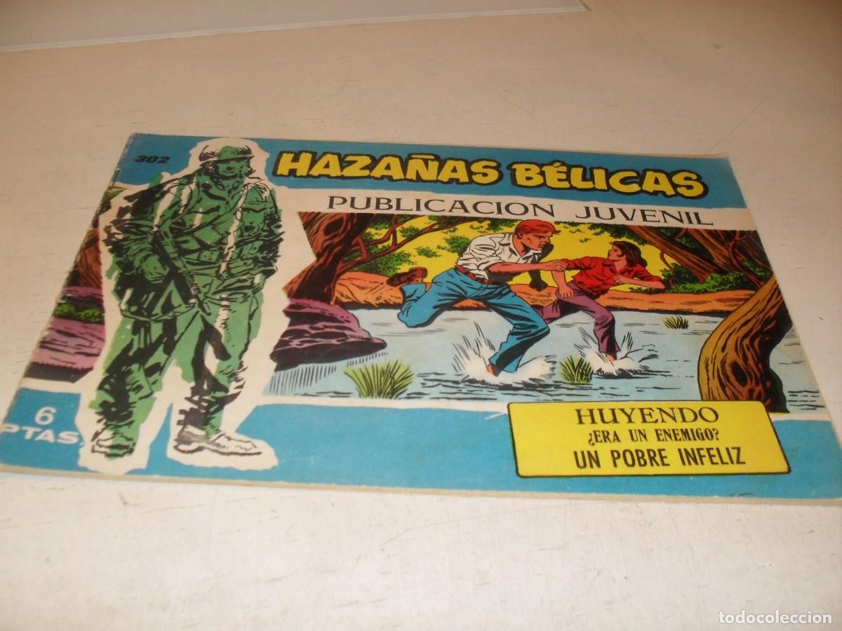Tebeos: HAZA&Ntilde;AS BELICAS,S.AZUL,N&ordm; 302,HUYENDO,DE BOIX,DE 370.TORAY,1957