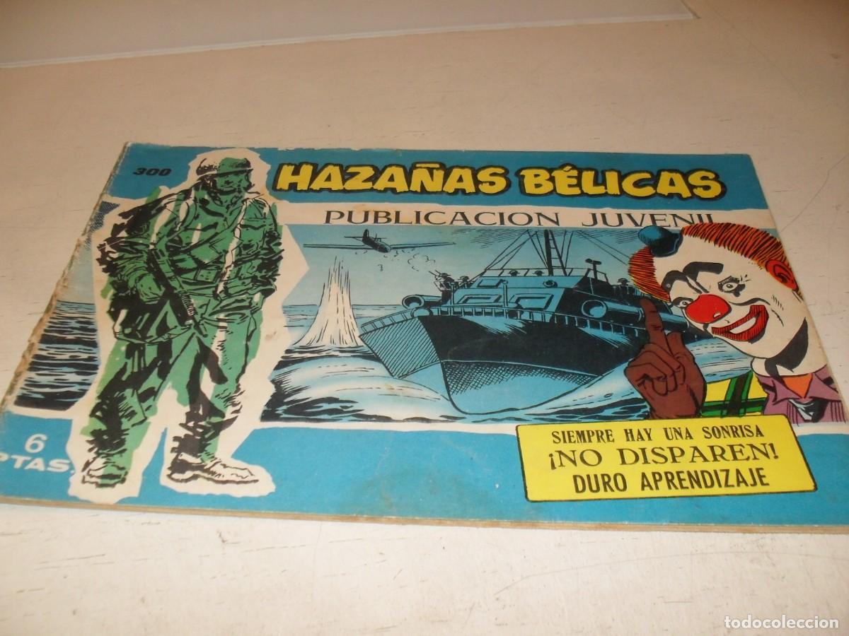 Tebeos: HAZA&Ntilde;AS BELICAS,S.AZUL,N&ordm; 300,SIEMPRE HAY UNA SONRISA,DE BOIX,DE 370.TORAY,1957