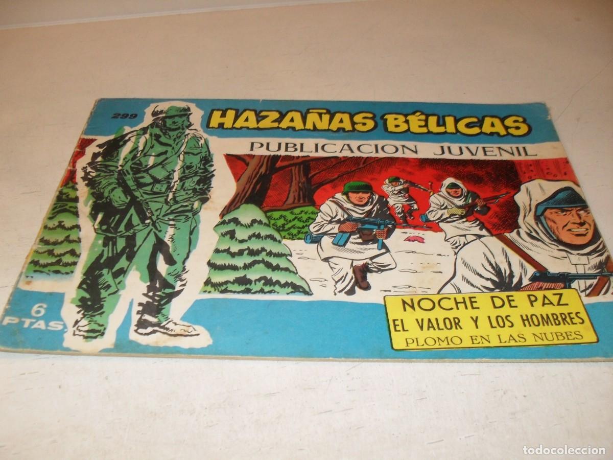 Tebeos: HAZA&Ntilde;AS BELICAS,S.AZUL,N&ordm; 299,NOCHE DE PAZ,DE BOIX,DE 370.TORAY,1957
