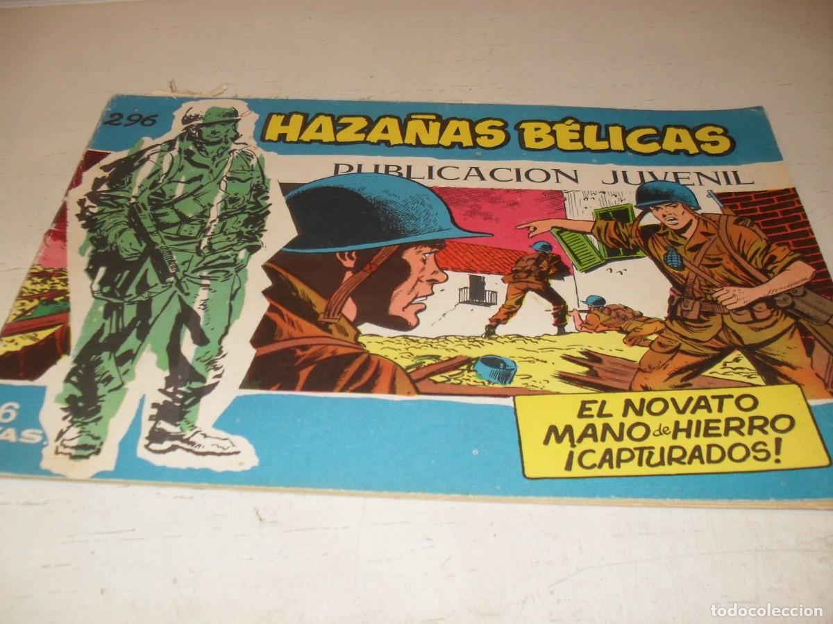 Tebeos: HAZA&Ntilde;AS BELICAS,S.AZUL,N&ordm; 296,EL NOVATO,DE BOIX,DE 370.TORAY,1957