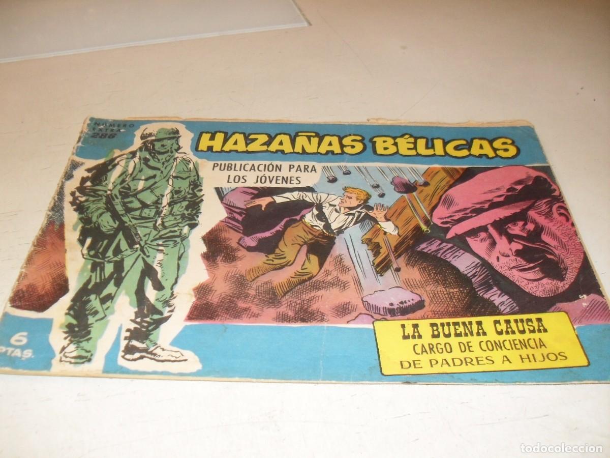 Tebeos: HAZA&Ntilde;AS BELICAS,S.AZUL,N&ordm; 286,LA BUENA CAUSA,DE BOIX,DE 370.TORAY,1957