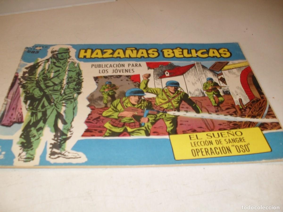 Tebeos: HAZA&Ntilde;AS BELICAS,S.AZUL,N&ordm; 285,EL SUE&Ntilde;O,DE BOIX,DE 370.TORAY,1957