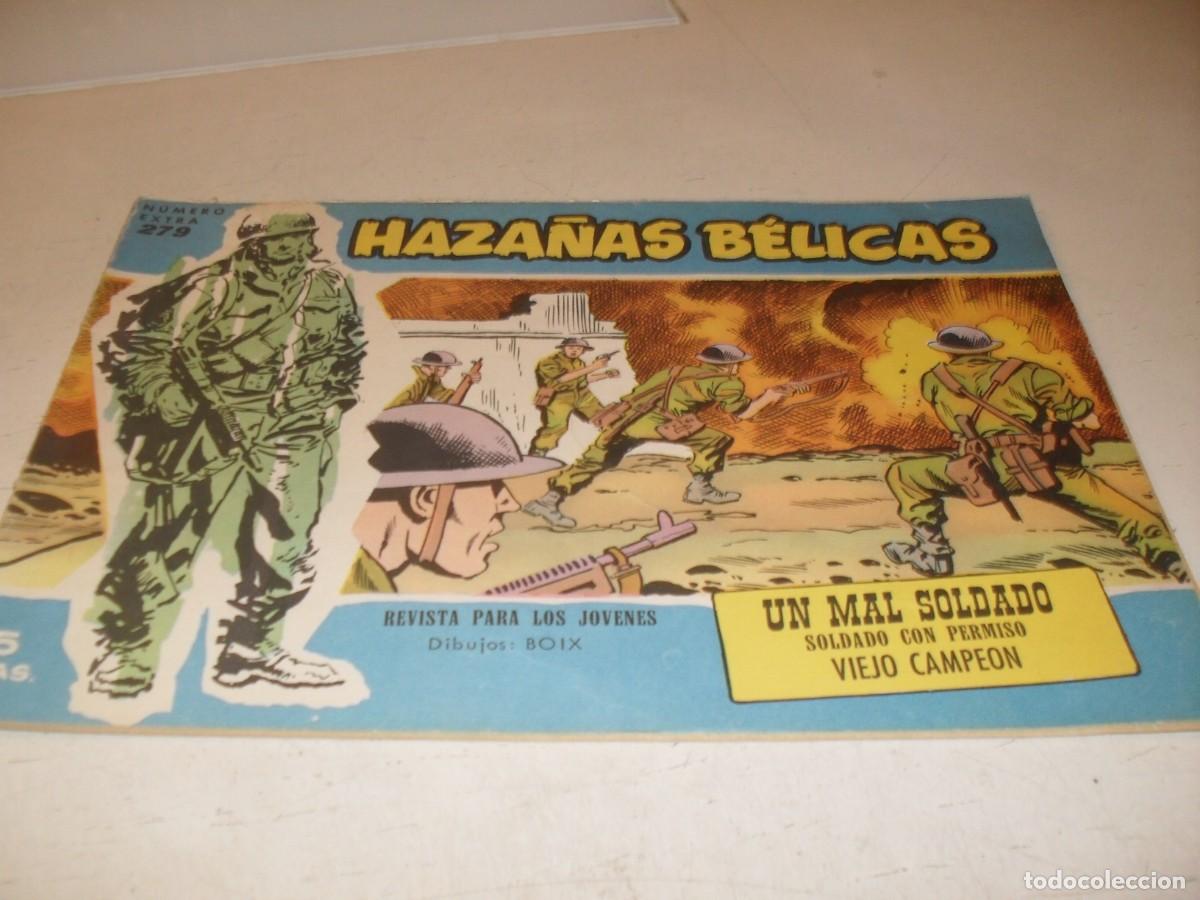 Tebeos: HAZA&Ntilde;AS BELICAS,S.AZUL,N&ordm; 279,EN CONTRAPORTADA FICHA DE VICENTE FARRES,DIBUJANT,DE 370.TORAY,1957