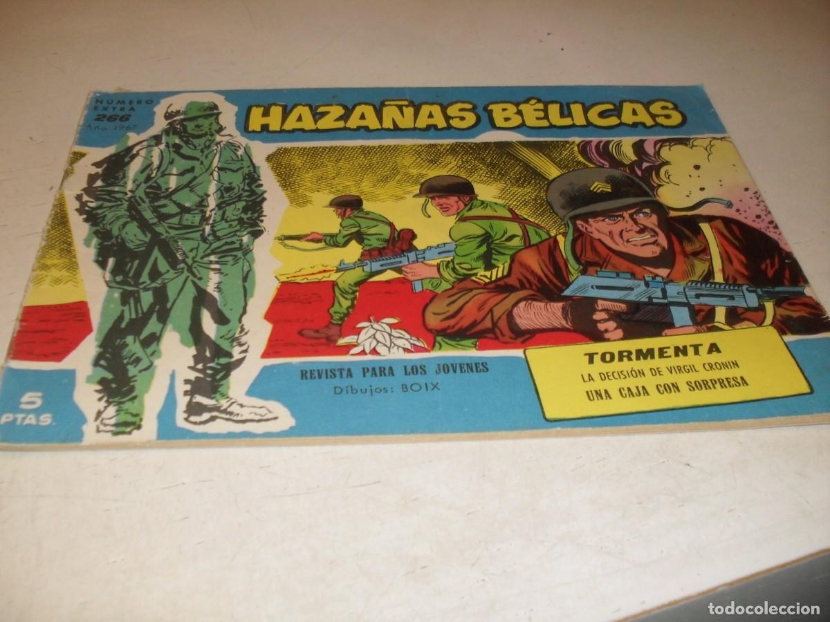 Tebeos: HAZA&Ntilde;AS BELICAS,S.AZUL,N&ordm; 266,TORMENTA,DE BOIX,DE 370.TORAY,1957