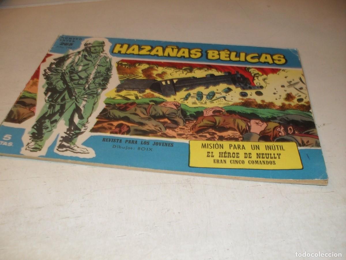 Tebeos: HAZA&Ntilde;AS BELICAS,S.AZUL,N&ordm; 265,MISION PARA UN INUTIL,DE BOIX,DE 370.TORAY,1957