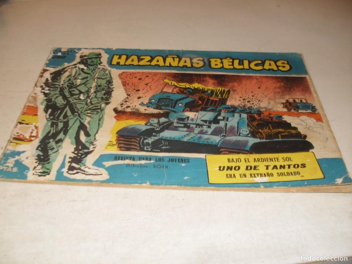 Tebeos: HAZA&Ntilde;AS BELICAS,S.AZUL,N&ordm; 260,BAJO EL ARDIENTE SOL,DE BOIX,DE 370.TORAY,1957