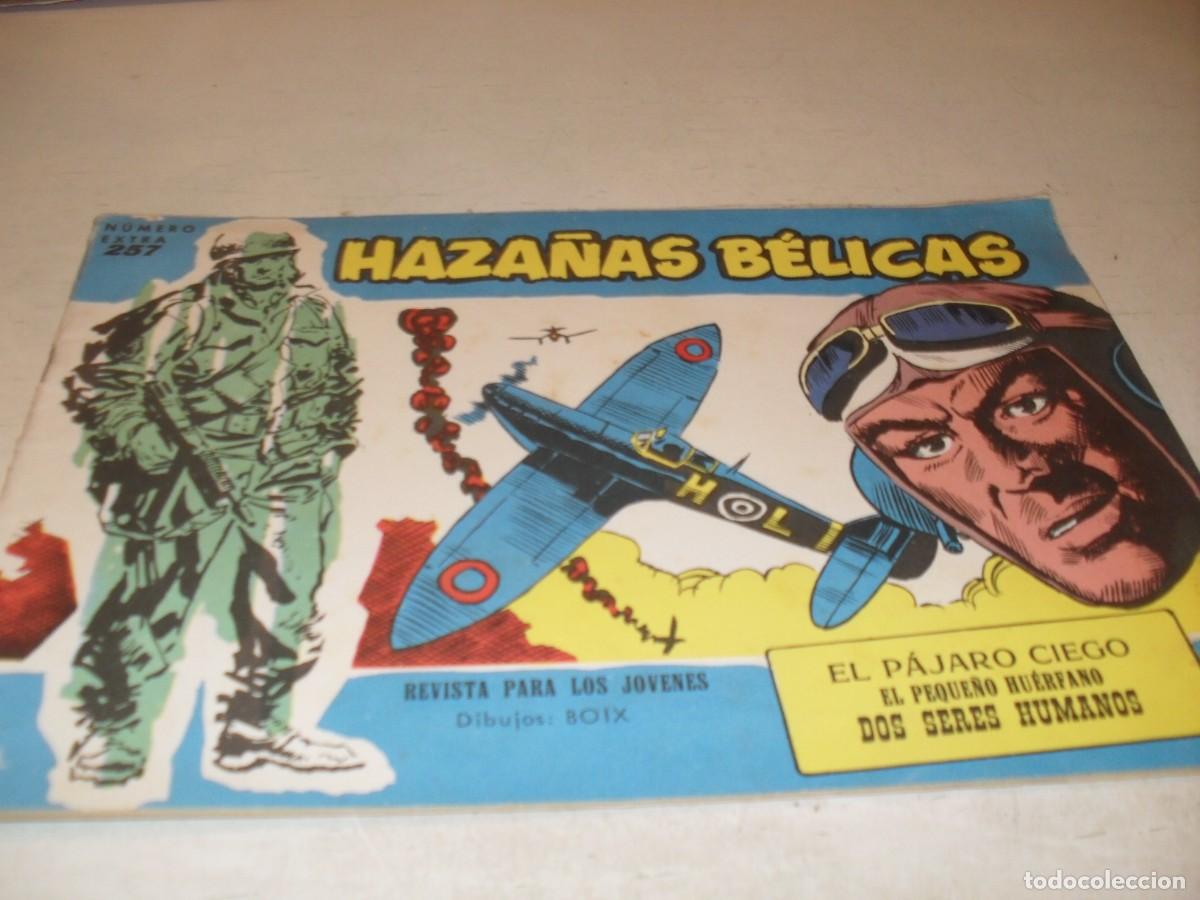 Tebeos: HAZA&Ntilde;AS BELICAS,S.AZUL,N&ordm; 257,EL PAJARO CIEGO,DE BOIX,DE 370.TORAY,1957