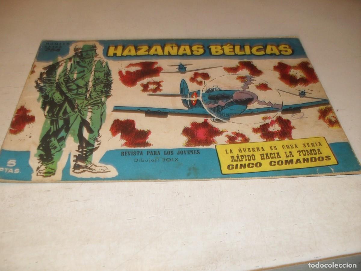 Tebeos: HAZA&Ntilde;AS BELICAS,S.AZUL,N&ordm; 254,LA GUERRA ES COSA SERIA,DE BOIX,DE 370.TORAY,1957